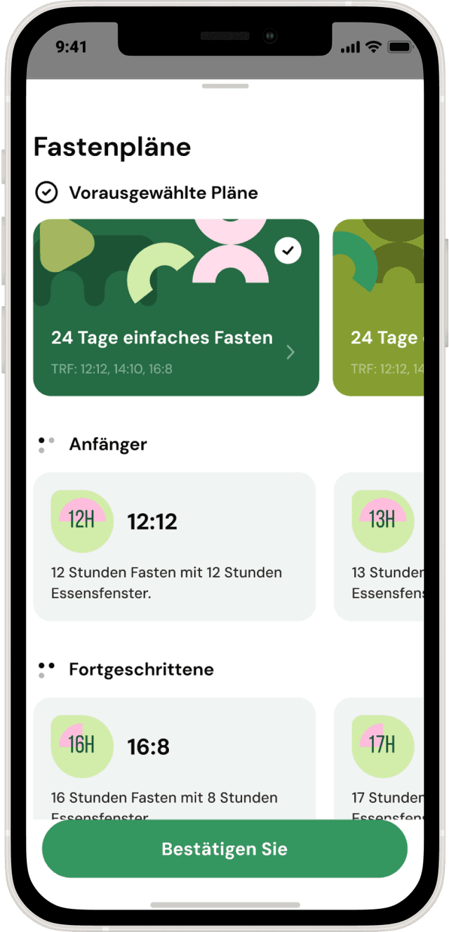 Persönliches Fastenprogramm