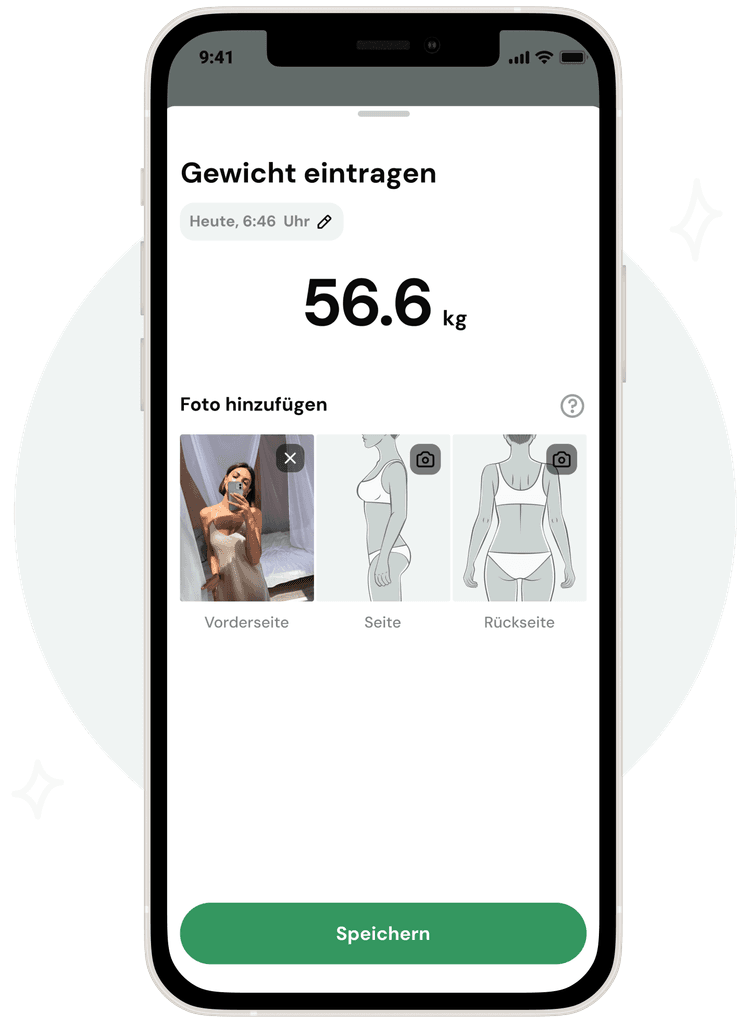 Führen Sie ein Diagramm Ihres Abnehmens