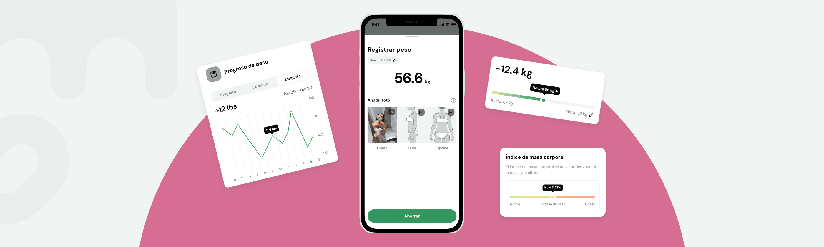 Aplicación Lasta Weight Tracker para resultados duraderos