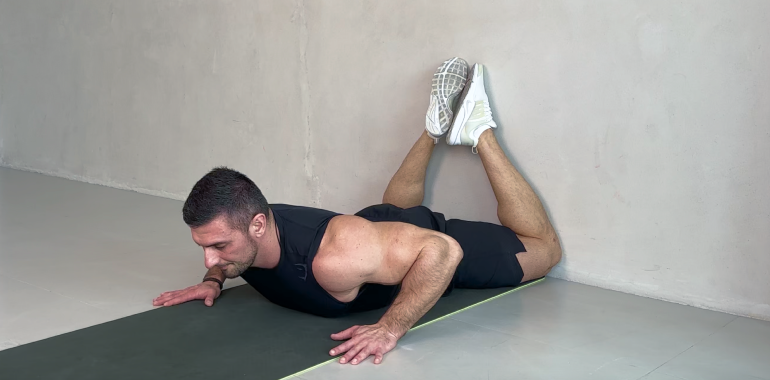 Double Leg Stretch Wall Pilates