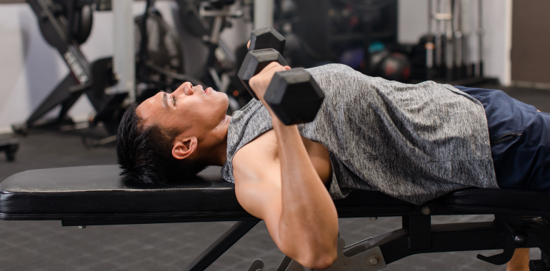 Lying Dumbbell Tricep Extension