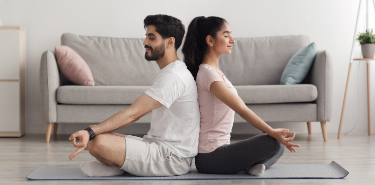 yoga poses for 2 Seated Meditation