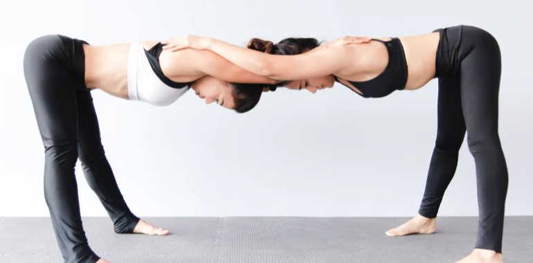 Temple Pose yoga for 2