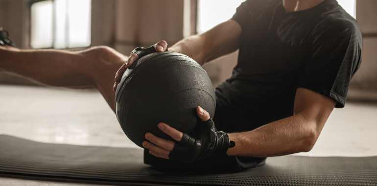 Get Rid of Muffin Top Twists with Medicine Ball